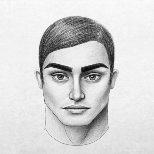 How to Draw a Male Face