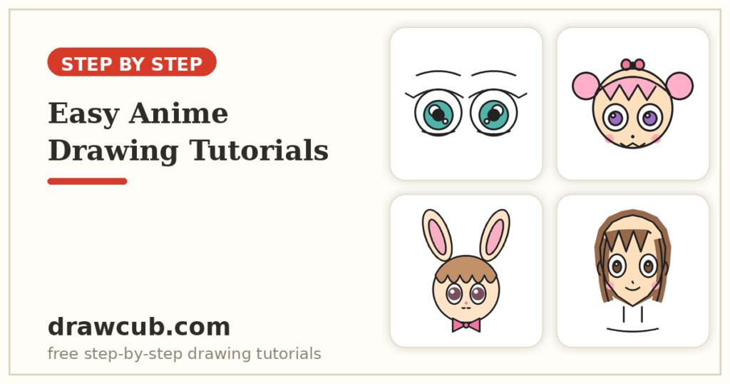 10 Easy Anime & Chibi Drawing Tutorials for Kids (Step by Step)