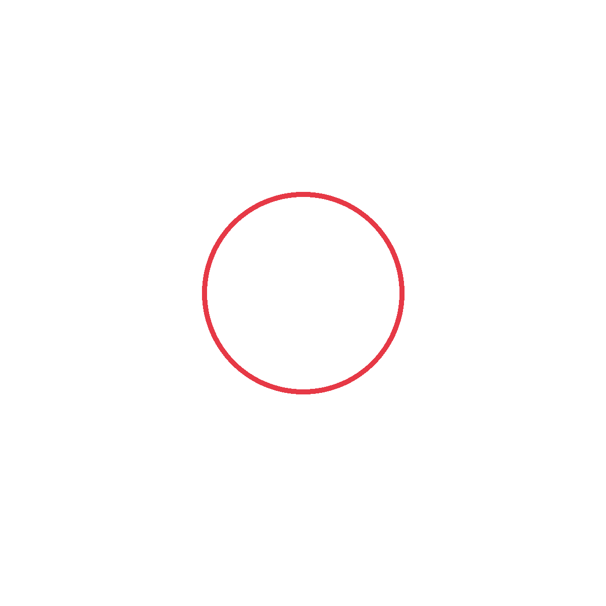 Draw a round head.