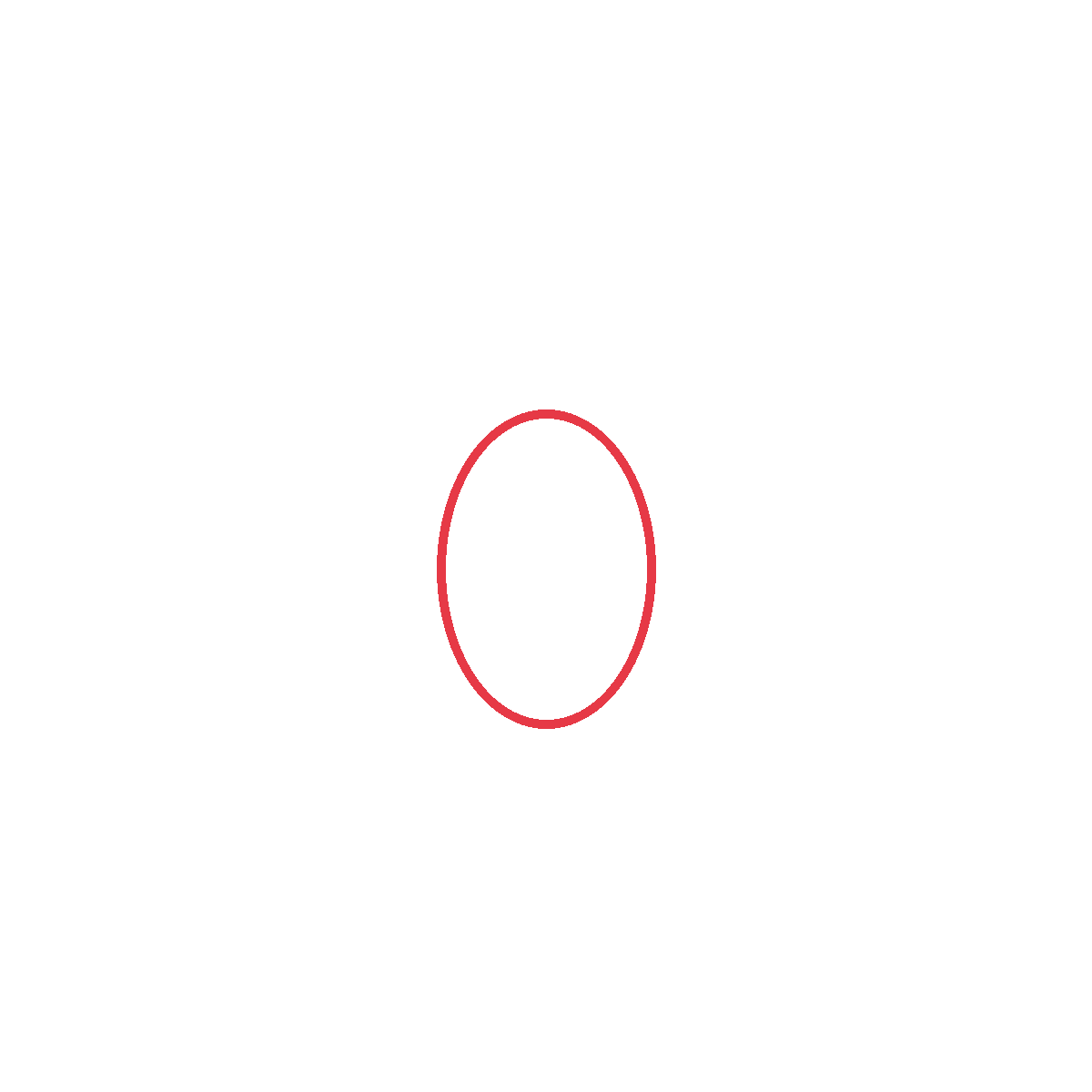 Draw an oval for the bat's body.
