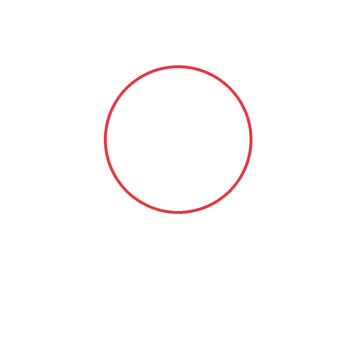 Draw a big round head.