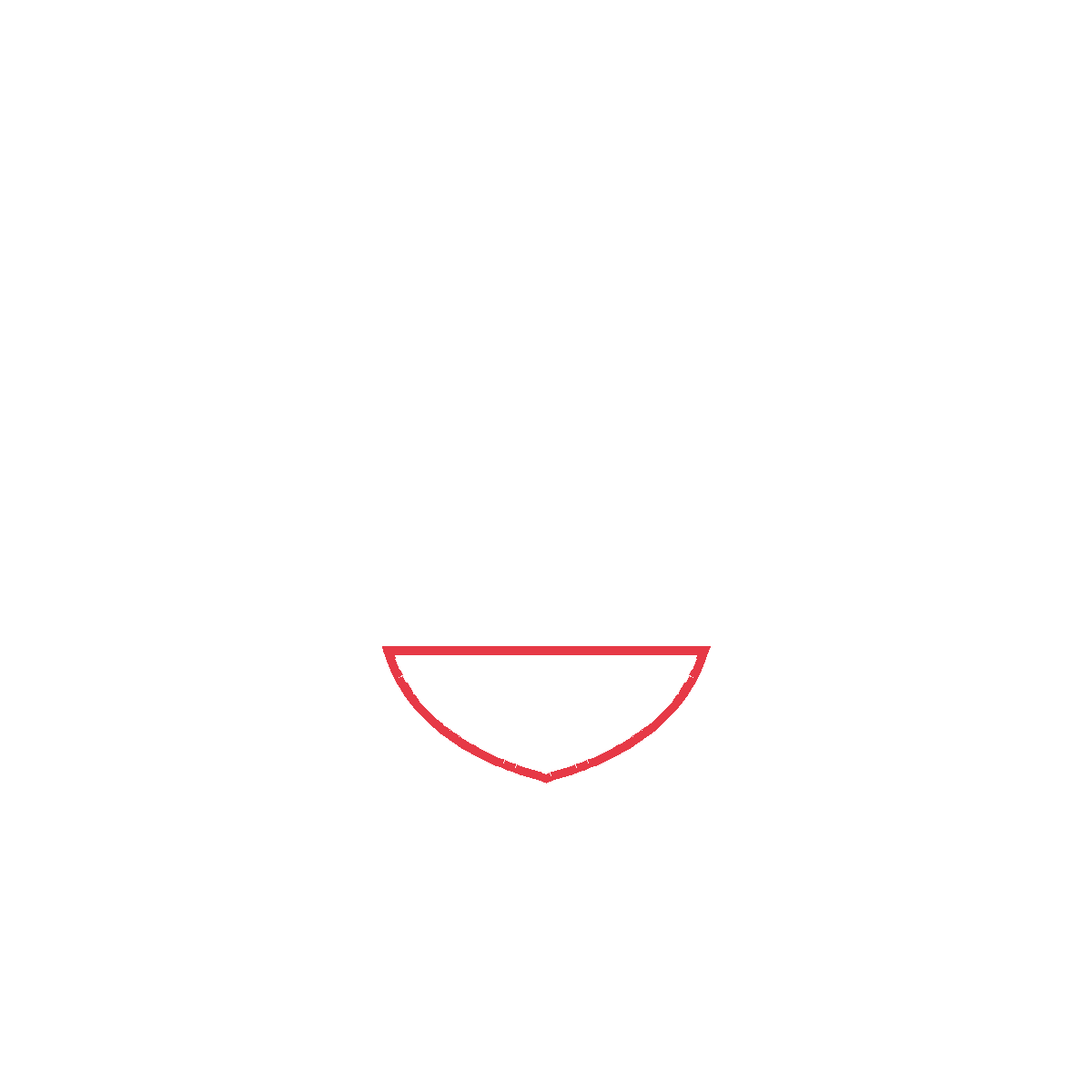 Draw the bottom bun with a curvy base.