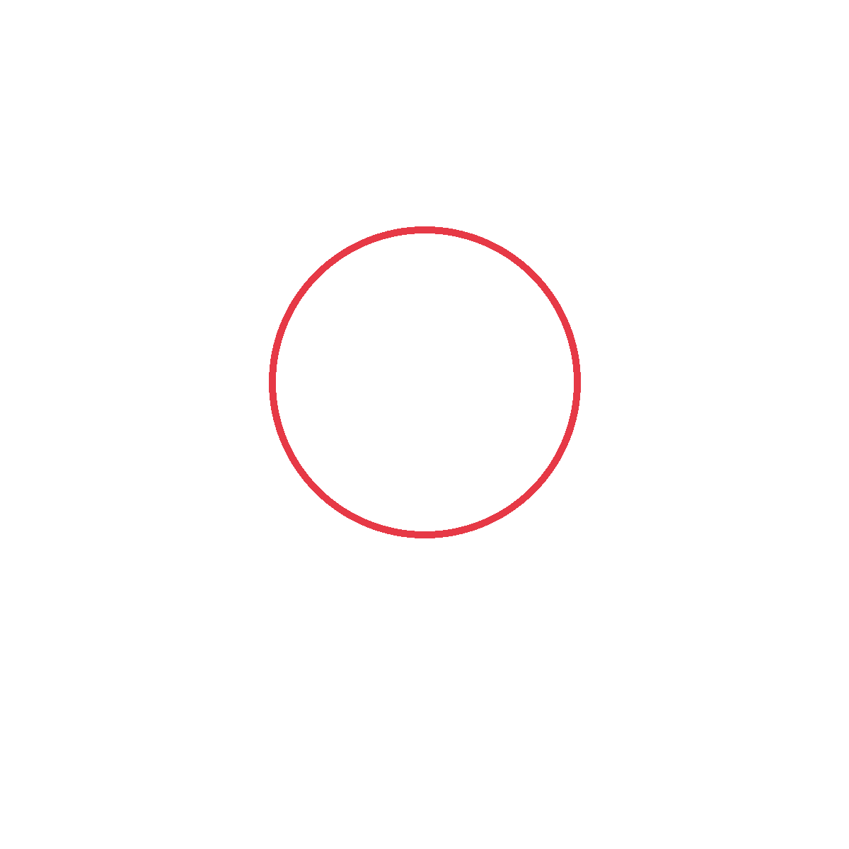 Draw a round head.