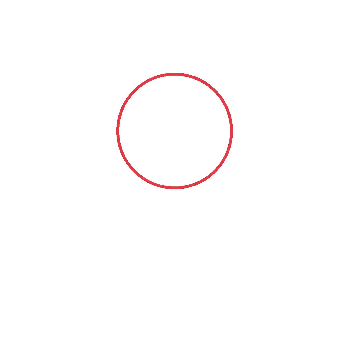 Draw a big round head.