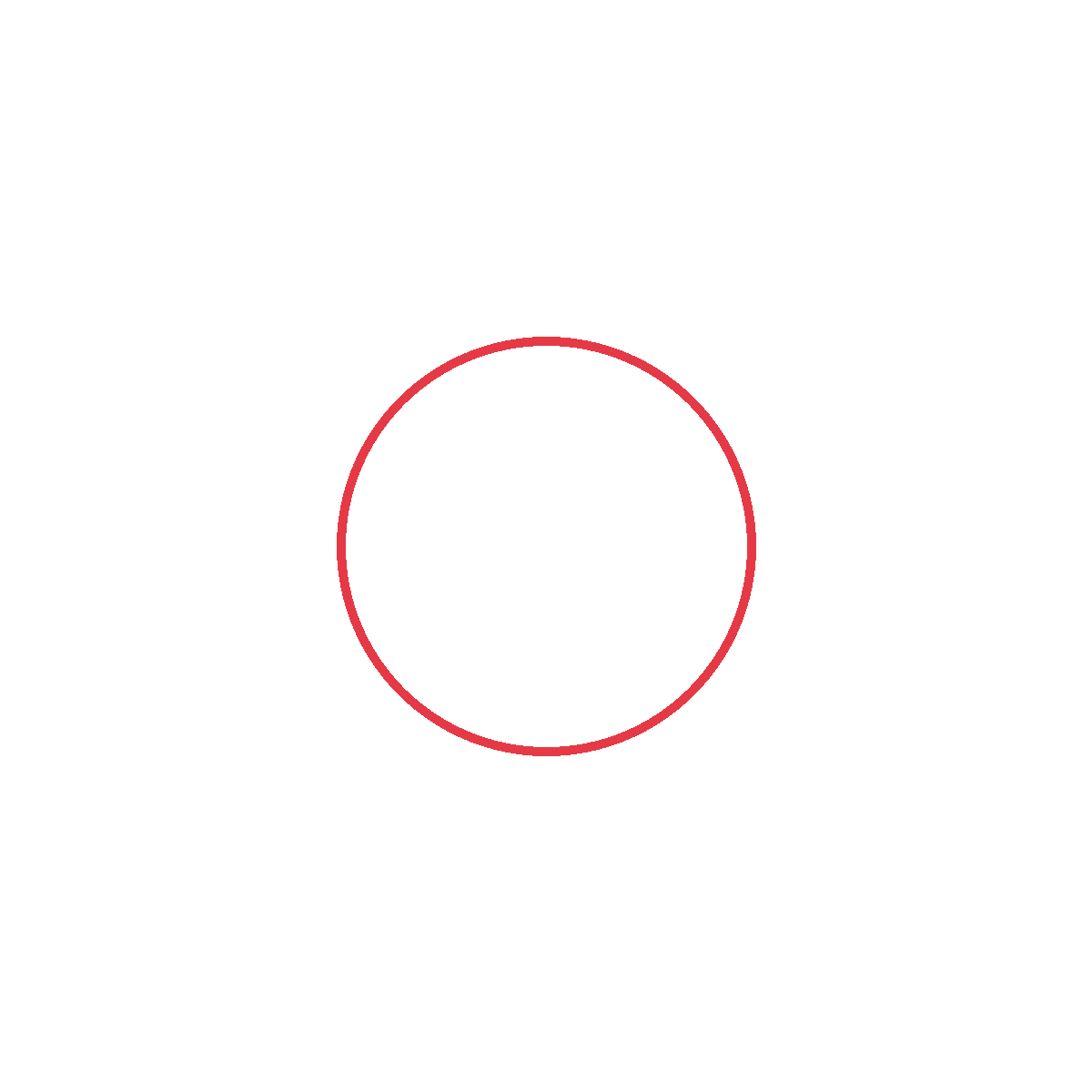 Draw a round body.