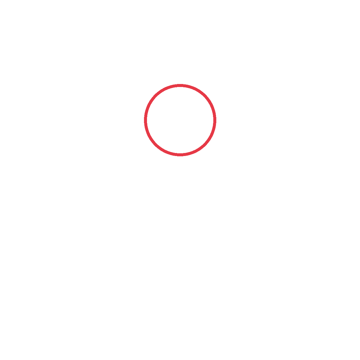 Draw a round head.