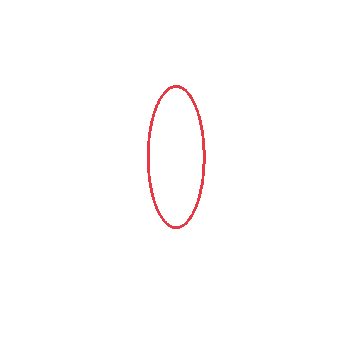 Draw a tall oval for the corn cob.