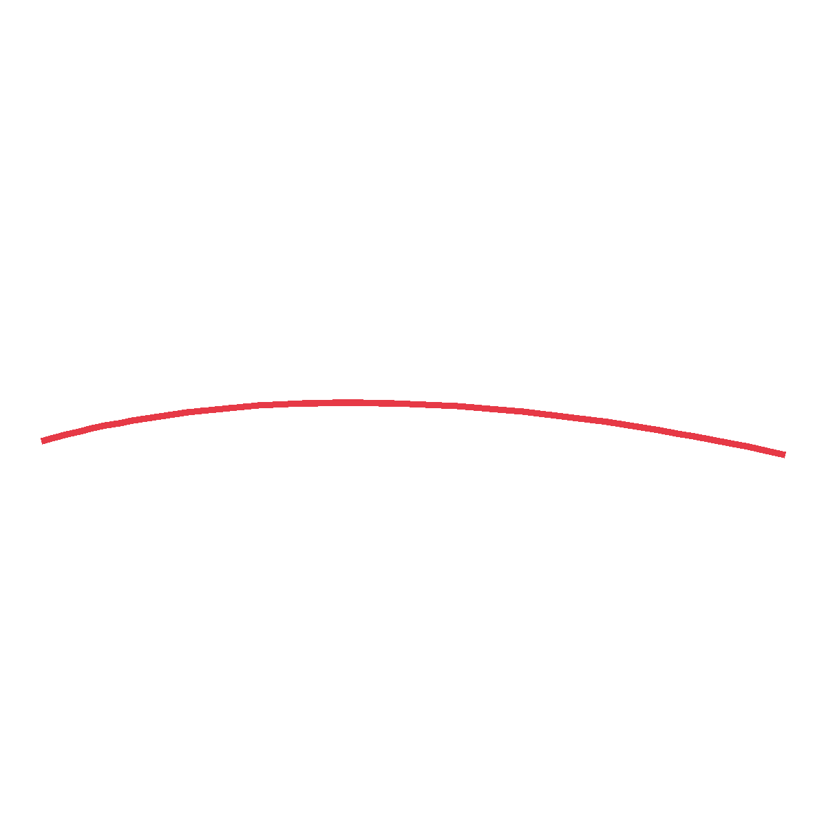 Draw a big rolling curve for the far snowy hill.