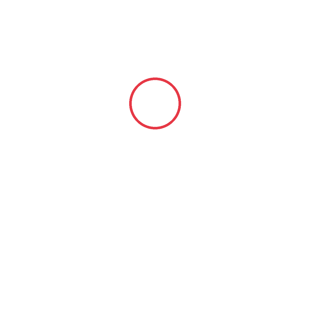 Draw a big round circle for the angel's head.