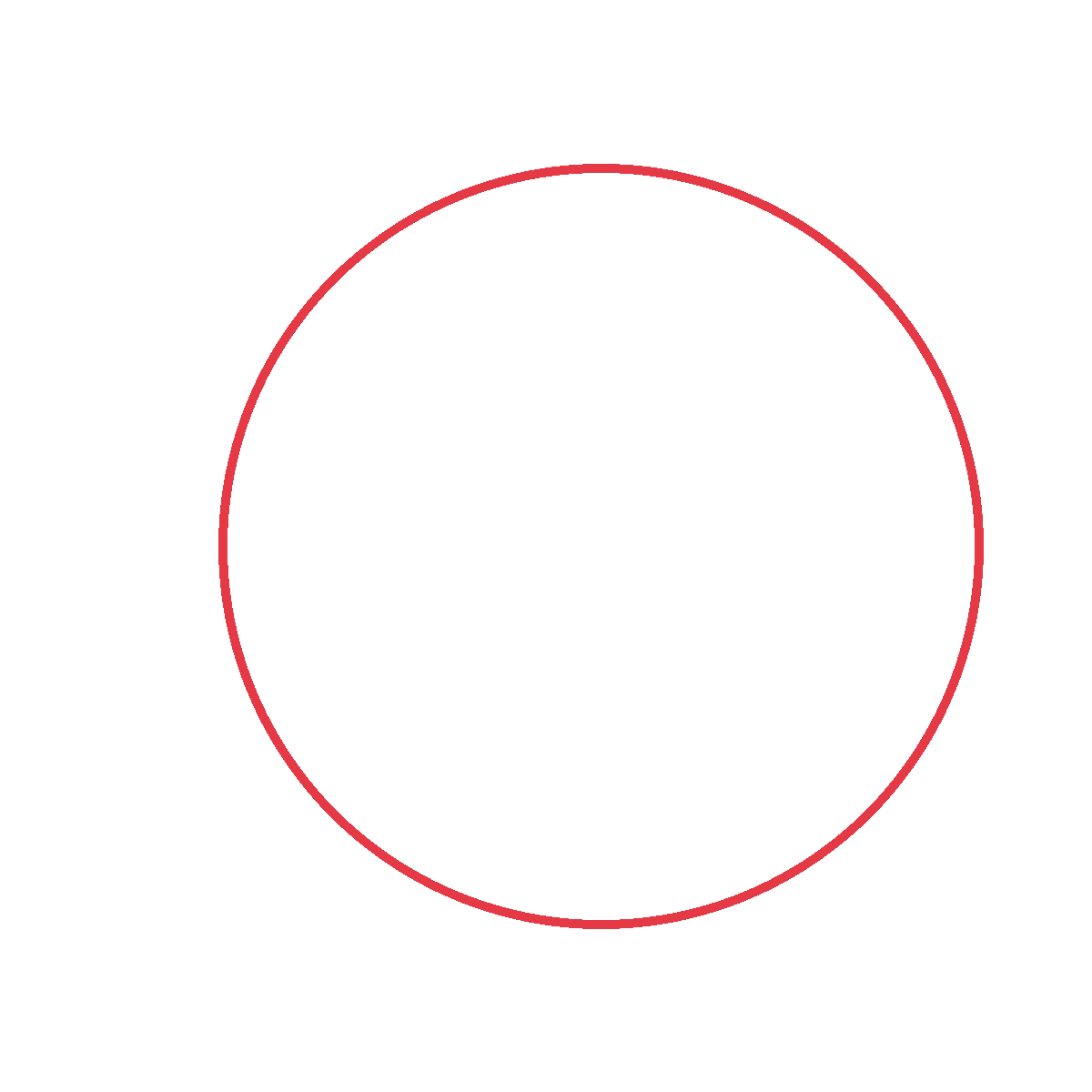 Draw a big golden circle for the full moon.