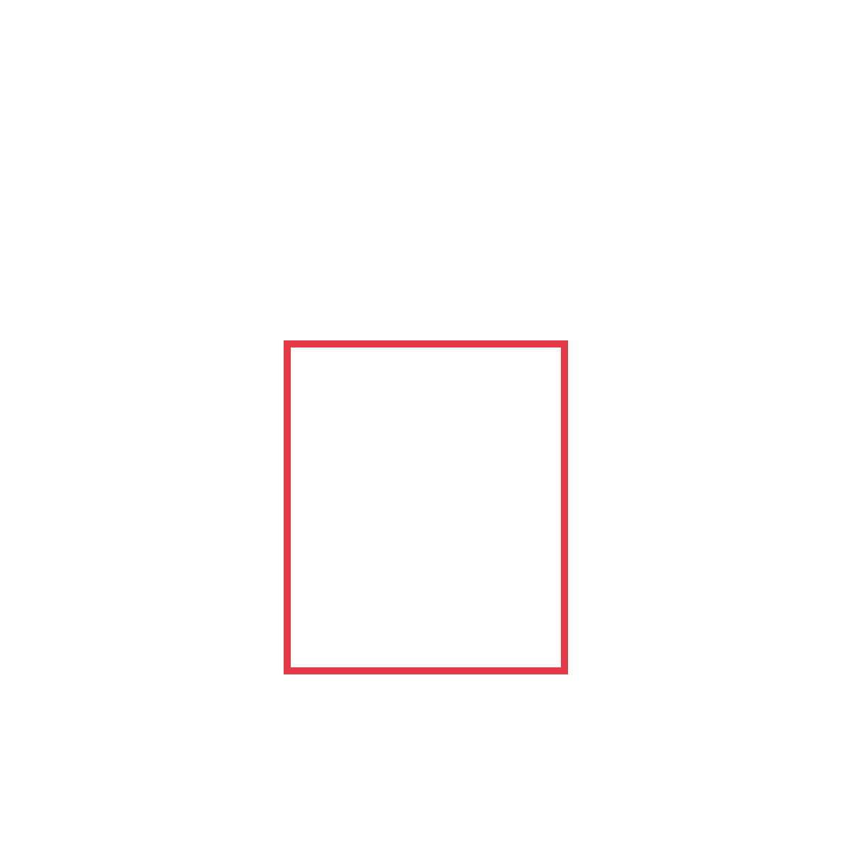 Draw a tall rectangle for the carton body.