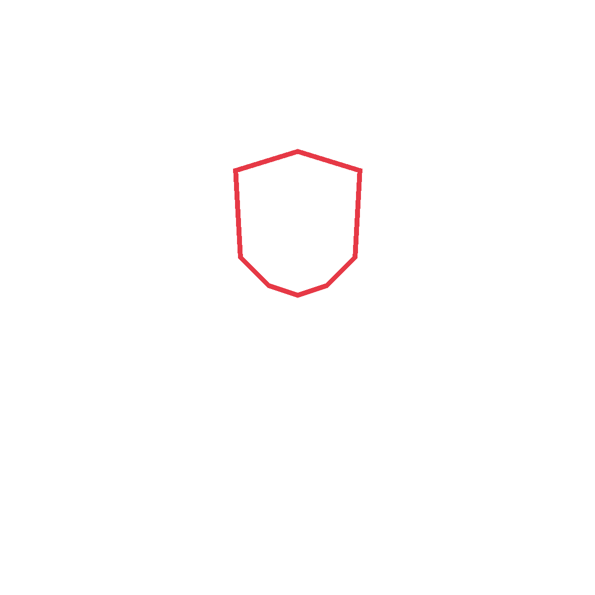 Draw a cup shape with three pointy tips for the flower.
