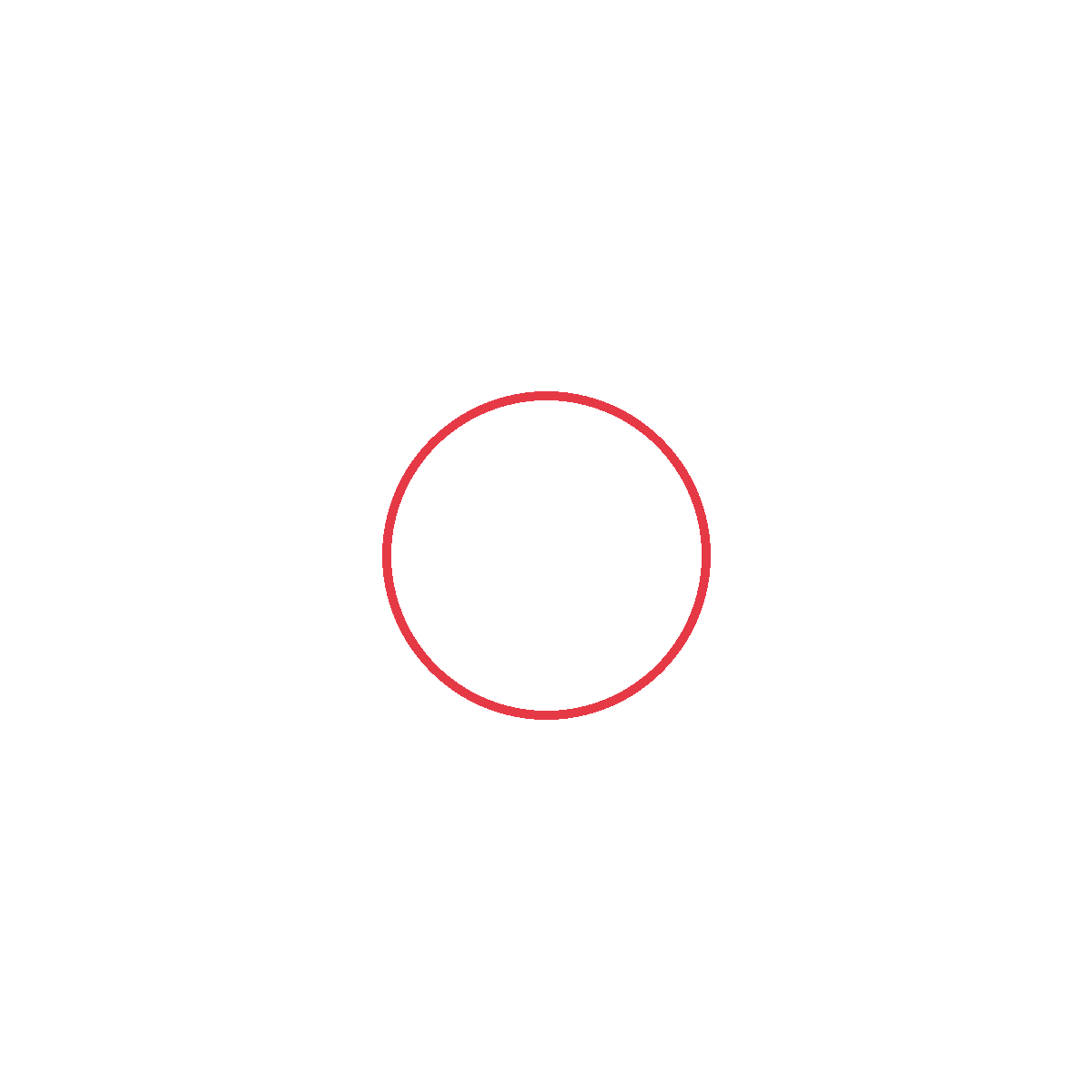 Draw a circle for the elf's face.