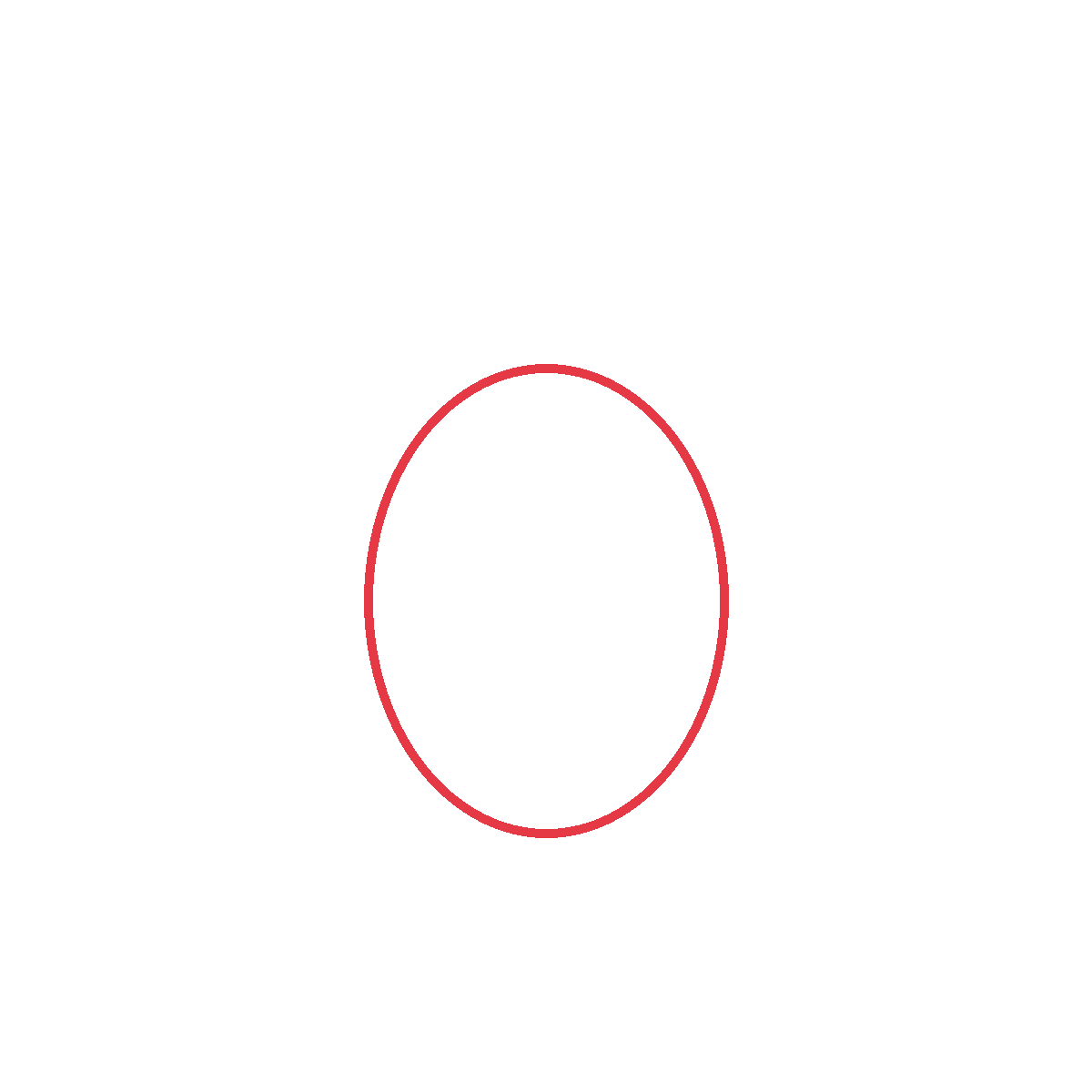 Draw a big round oval for the body.
