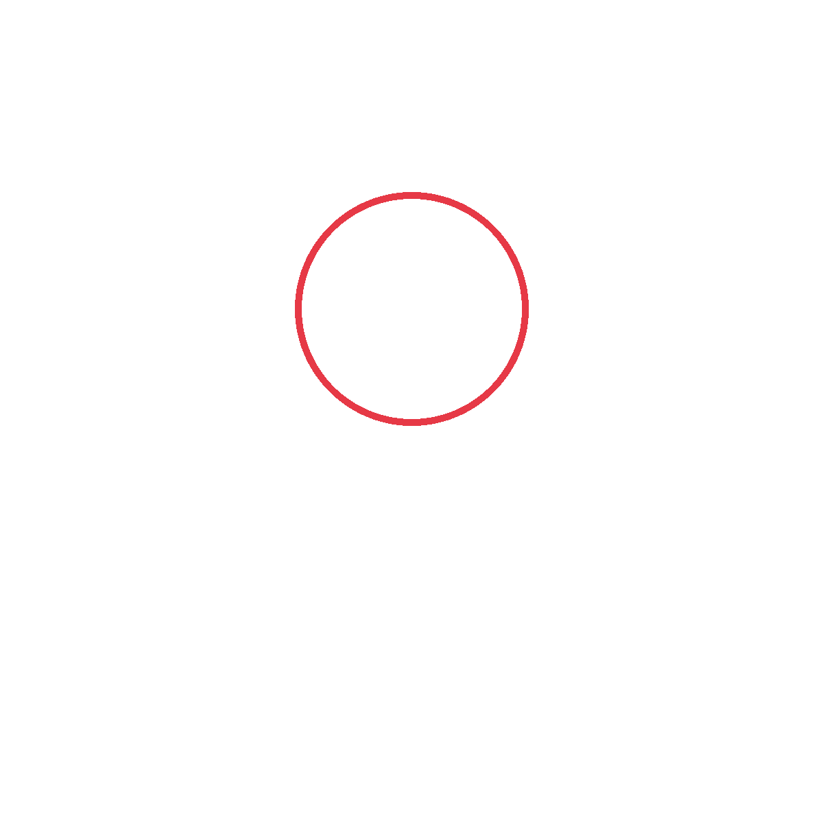 Draw a giant circle for the chibi head.