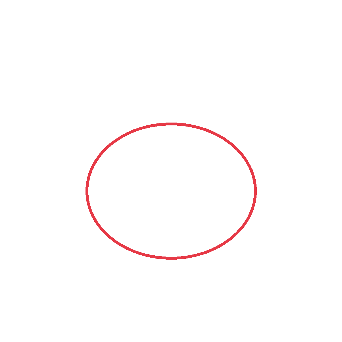 Draw a big oval for the pumpkin's body.