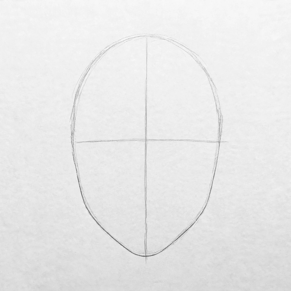How to Draw a Male Face — step 2