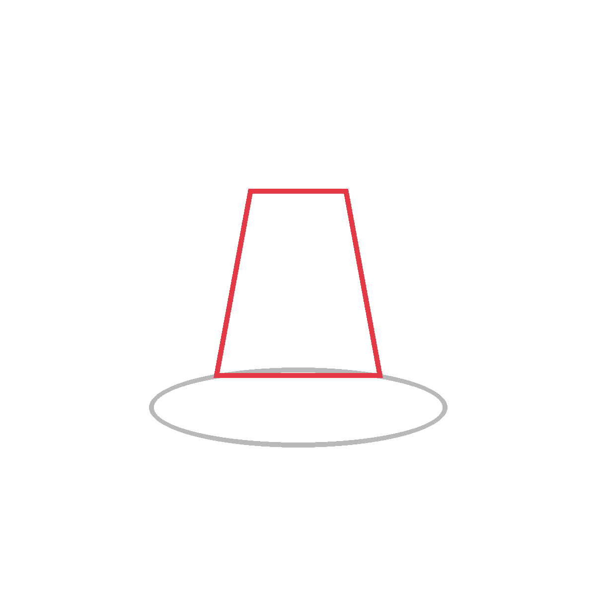 How to Draw a Pilgrim Hat — step 2