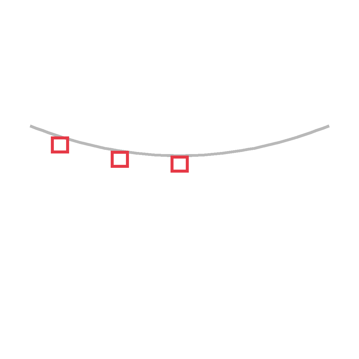 How to Draw Christmas Lights — step 2