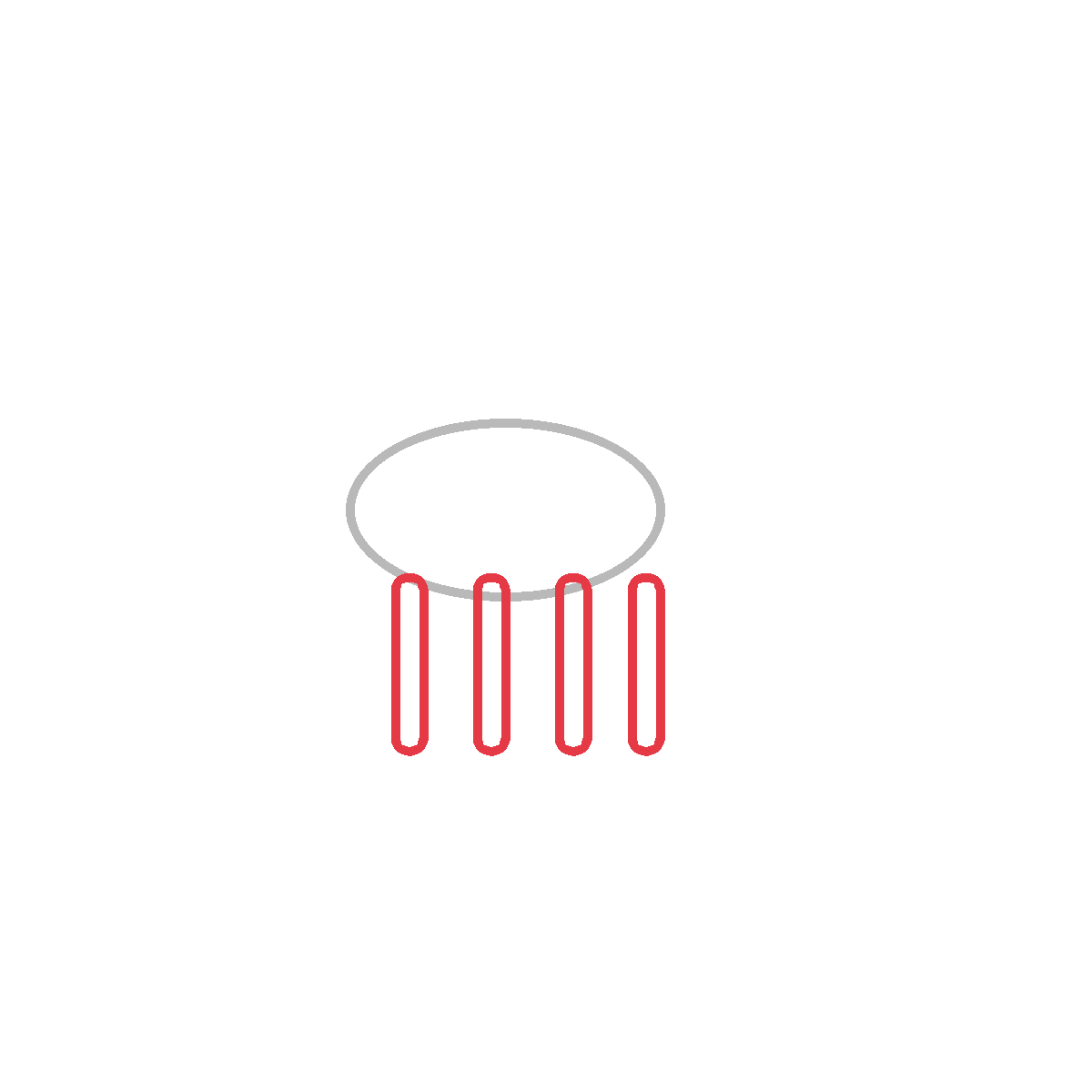 How to Draw a Reindeer Sled — step 2