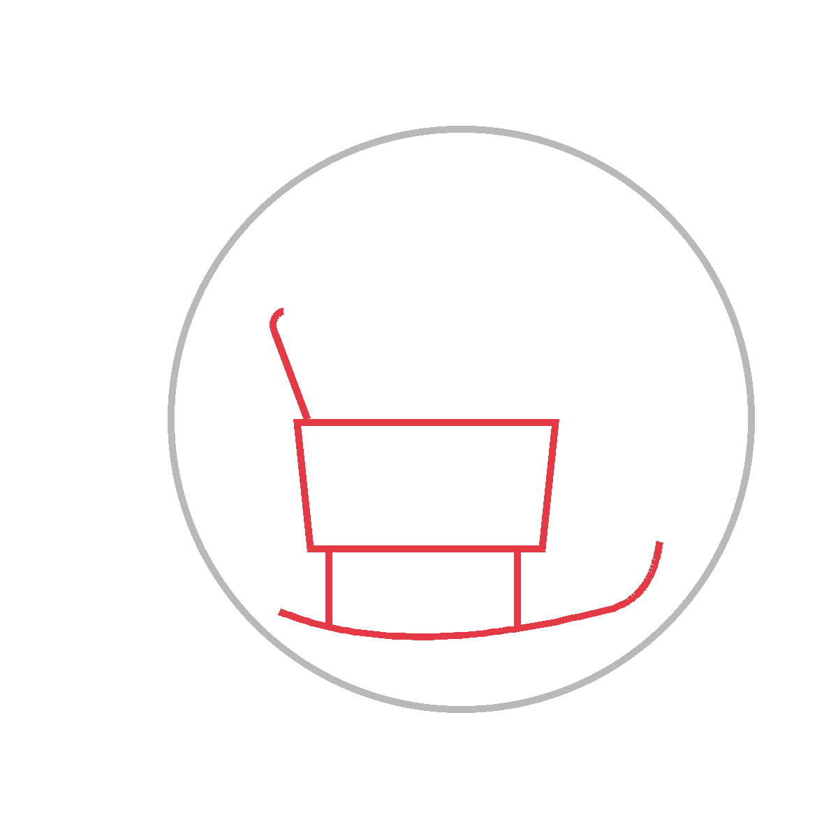 How to Draw Santa’s Sleigh — step 2
