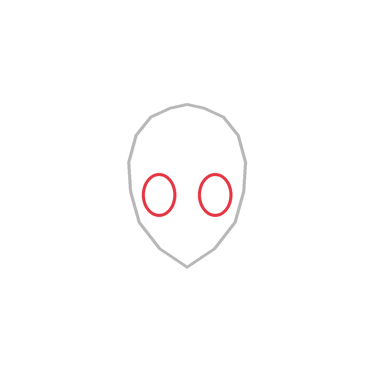 How to Draw an Anime Girl Face — step 2