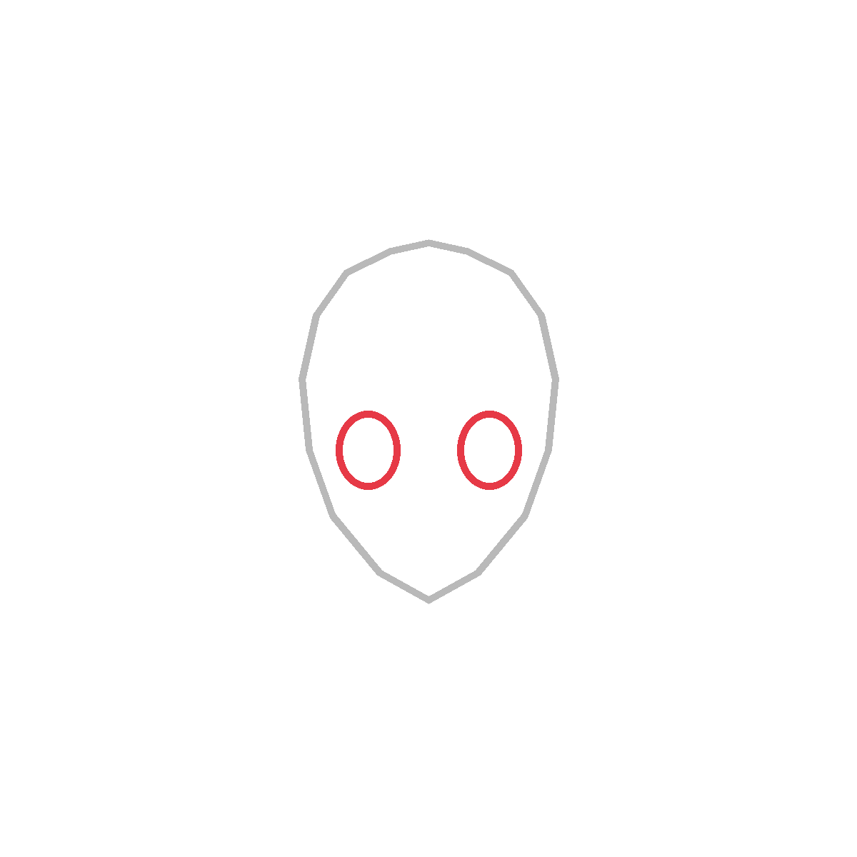 How to Draw an Anime Boy Face — step 2