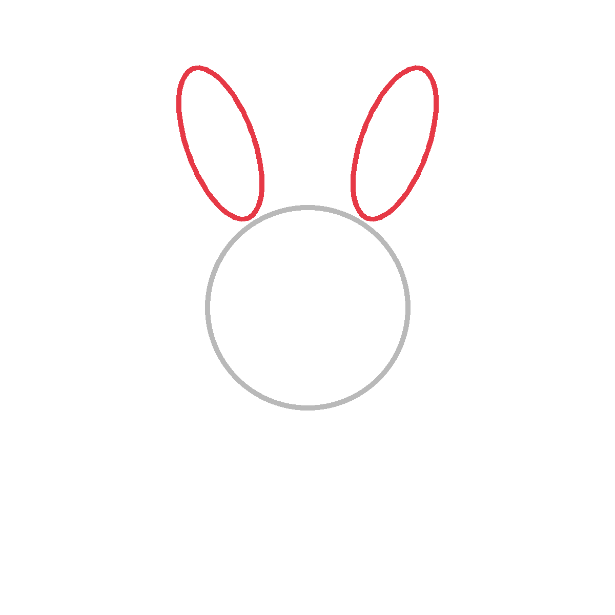 How to Draw a Chibi Bunny Girl — step 2