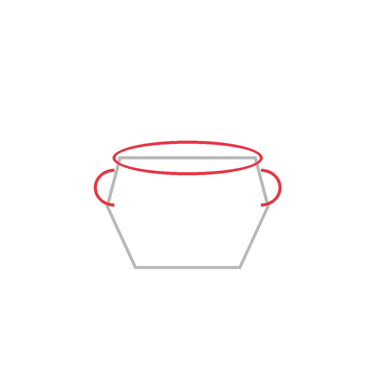 How to Draw a Cauldron — step 2