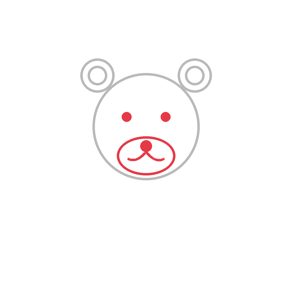How to Draw a Bear — step 3