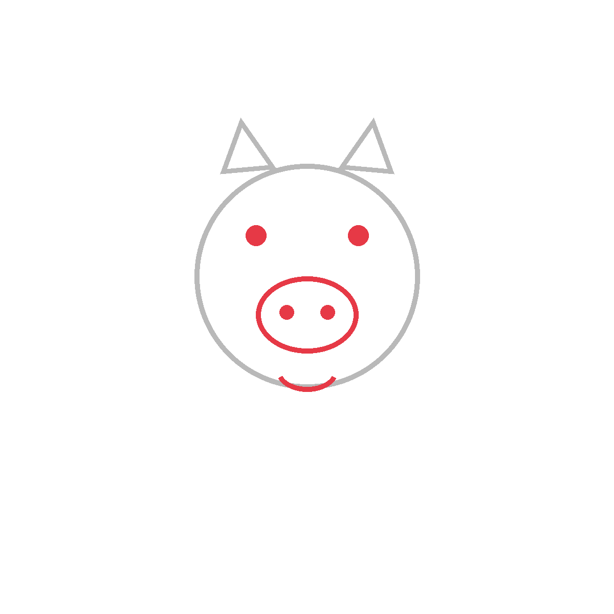 How to Draw a Pig — step 3
