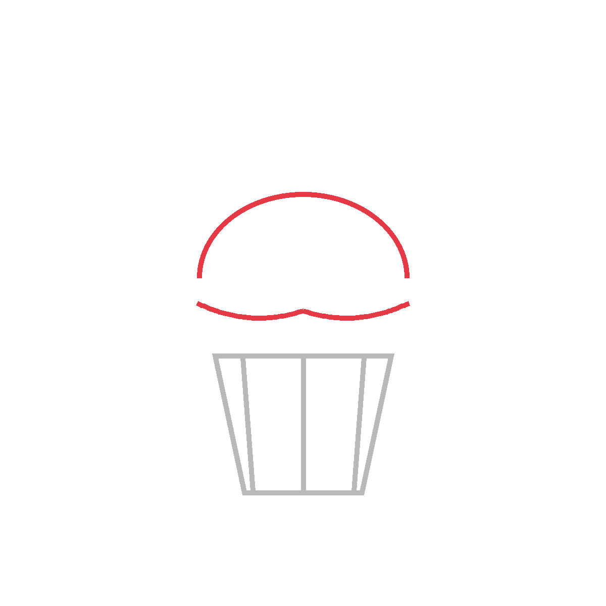 How to Draw a Cupcake — step 3