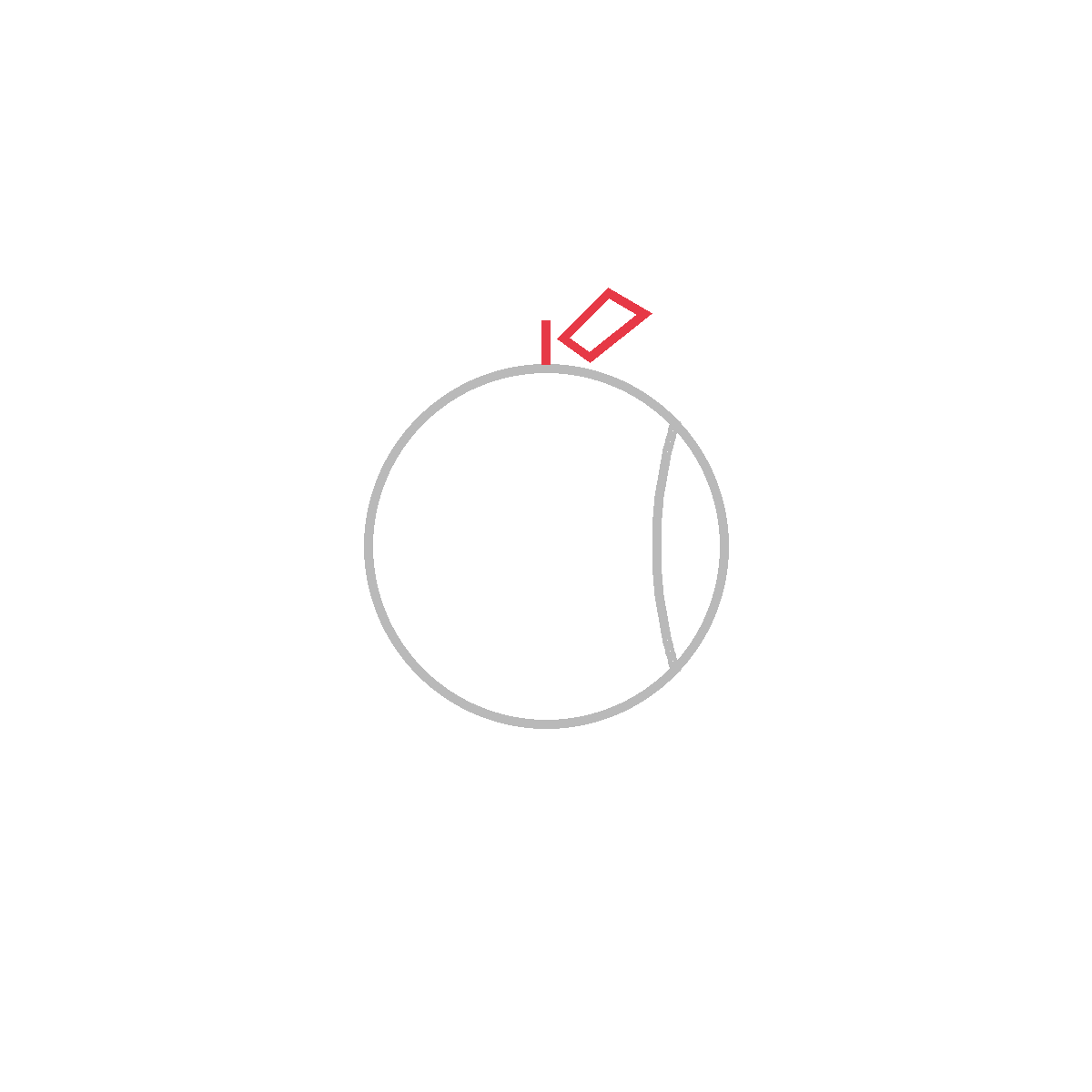 How to Draw a Peach — step 3