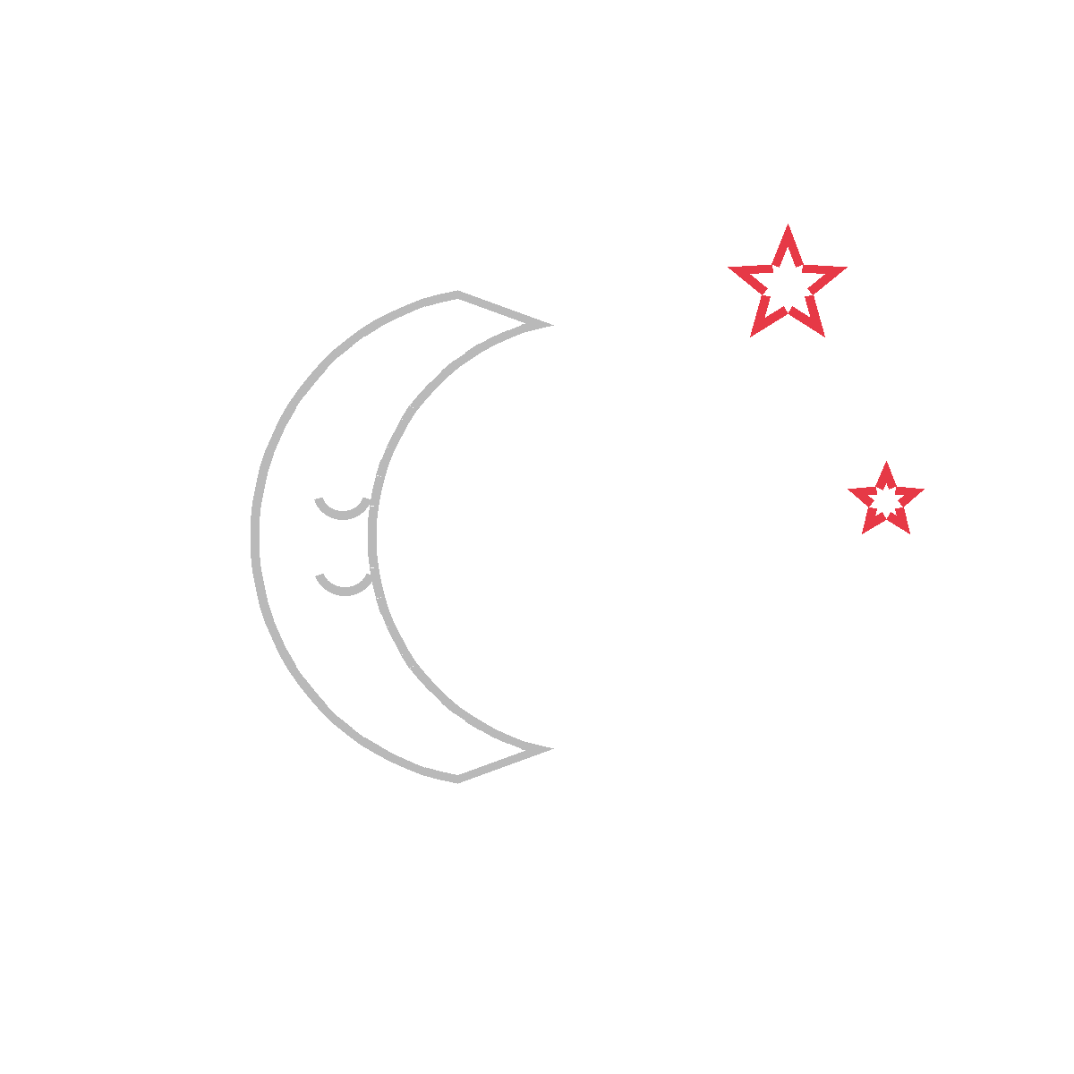 How to Draw the Moon and Stars — step 3