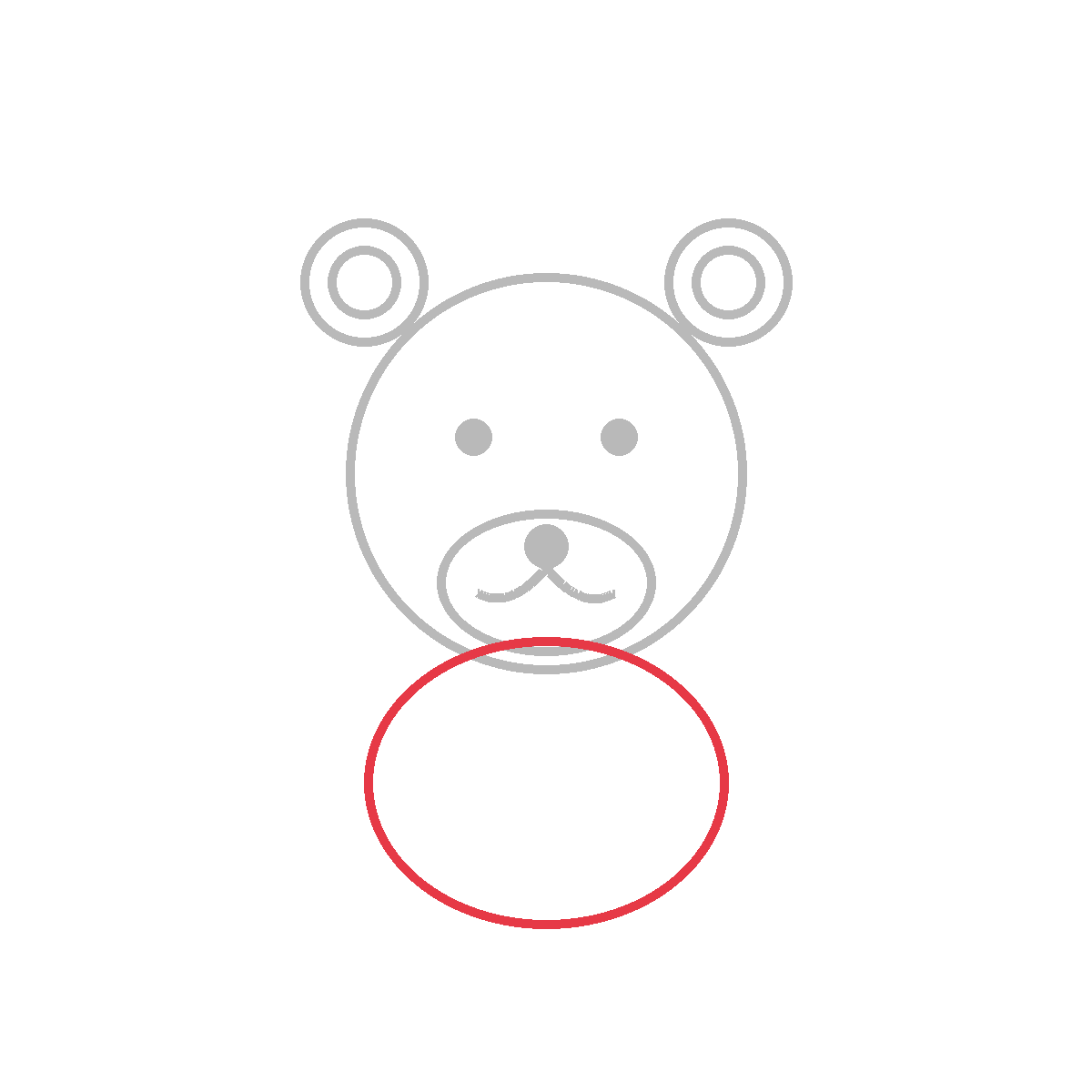 How to Draw a Bear — step 4