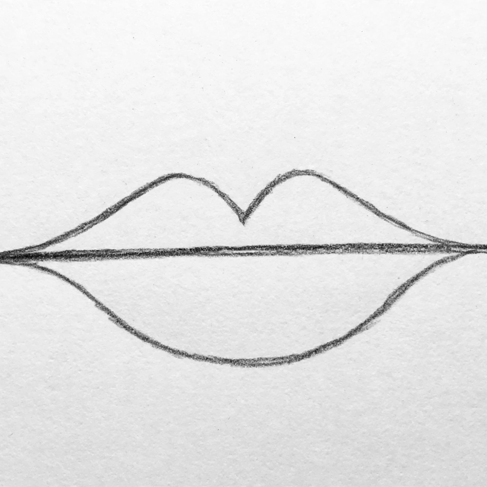 How to Draw Lips — step 4