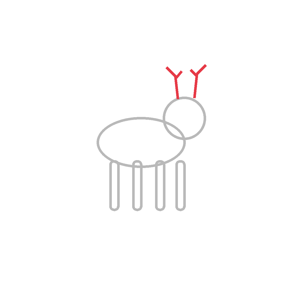 How to Draw a Reindeer Sled — step 4
