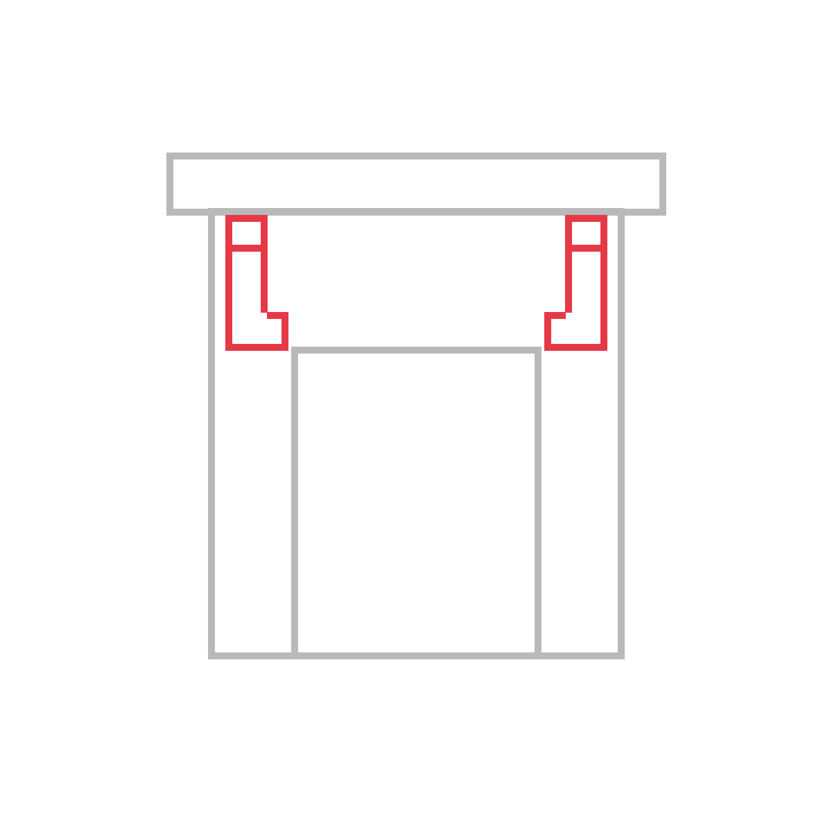 How to Draw a Fireplace — step 4
