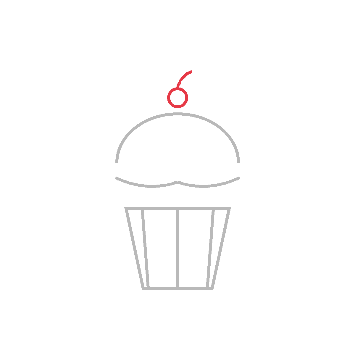 How to Draw a Cupcake — step 4