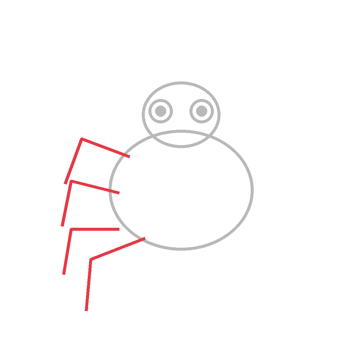 How to Draw a Spider — step 4