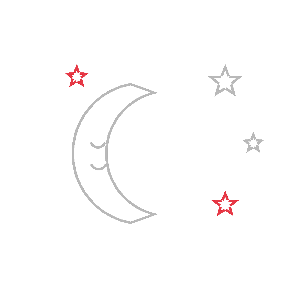 How to Draw the Moon and Stars — step 4