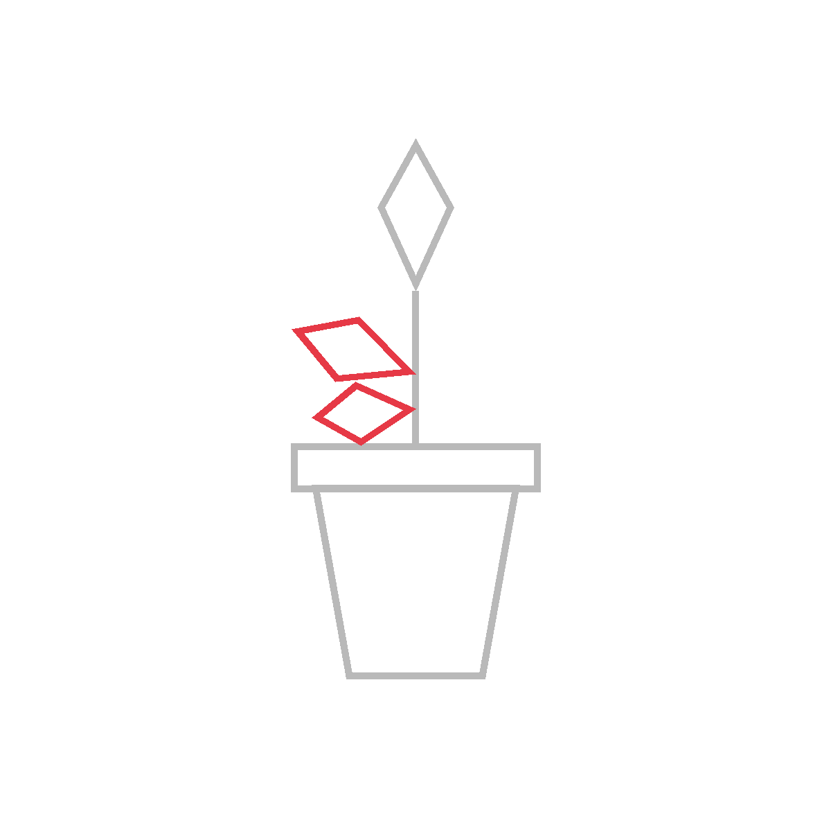 How to Draw a Potted Plant — step 4