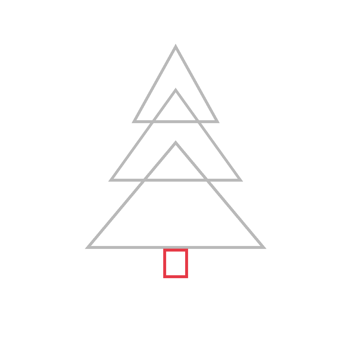 How to Draw a Christmas Tree — step 4