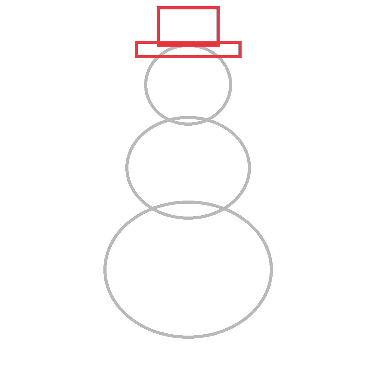 How to Draw a Snowman — step 4