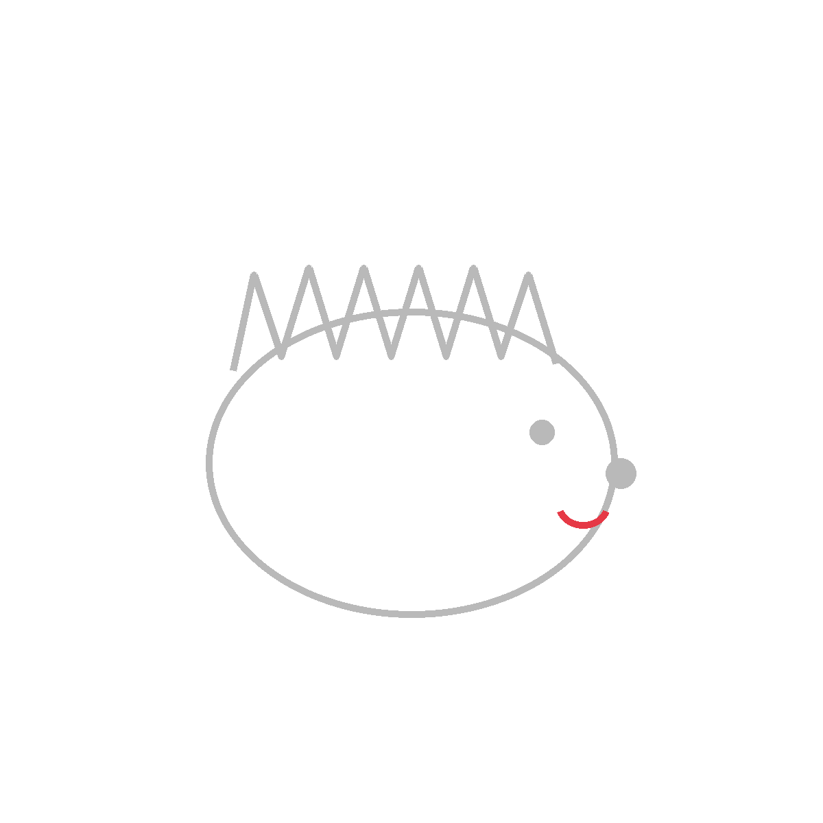 How to Draw a Hedgehog — step 5