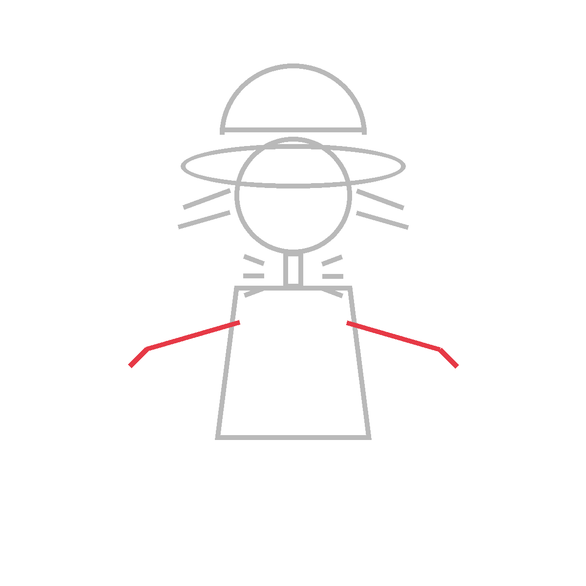 How to Draw a Scarecrow — step 5