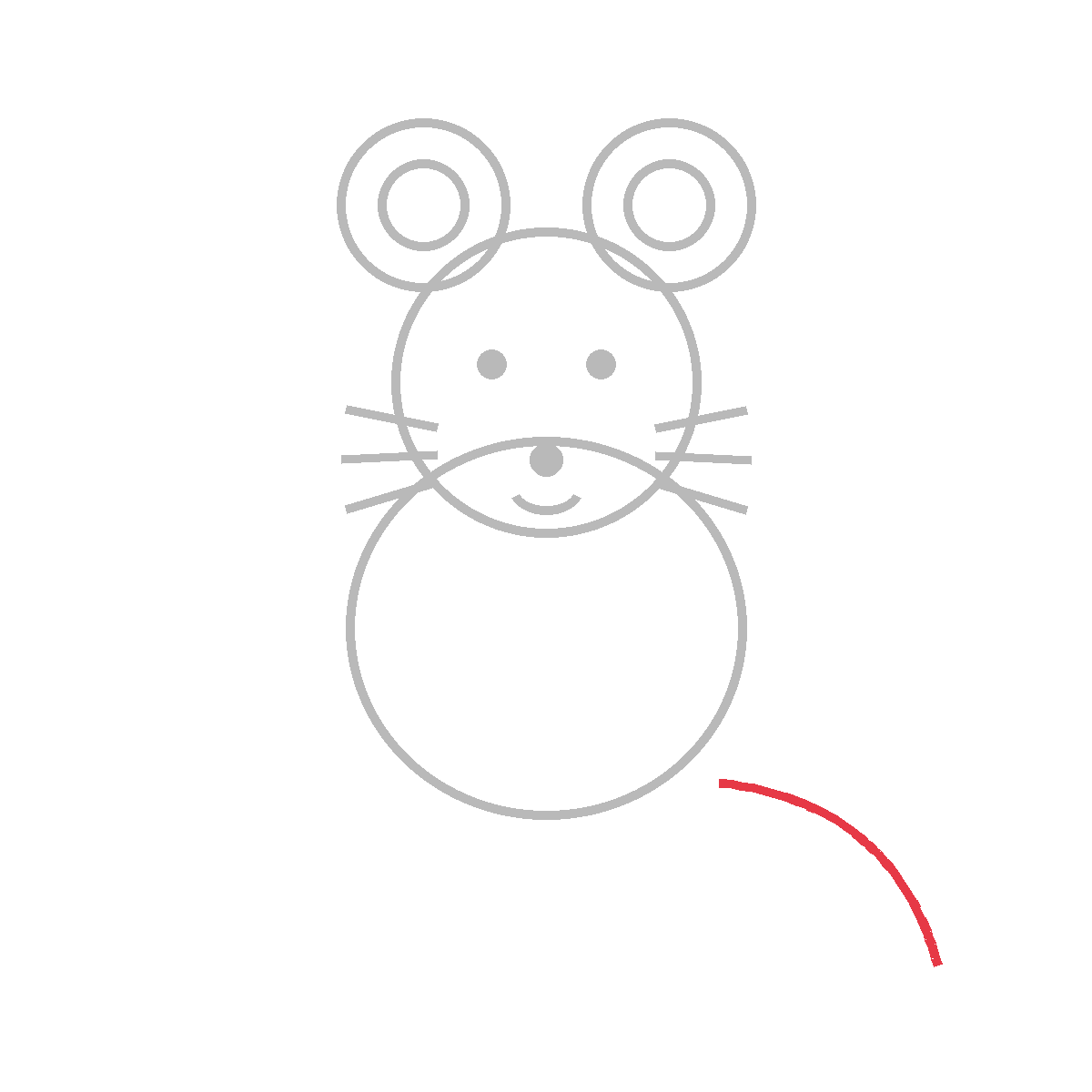 How to Draw a Mouse — step 5