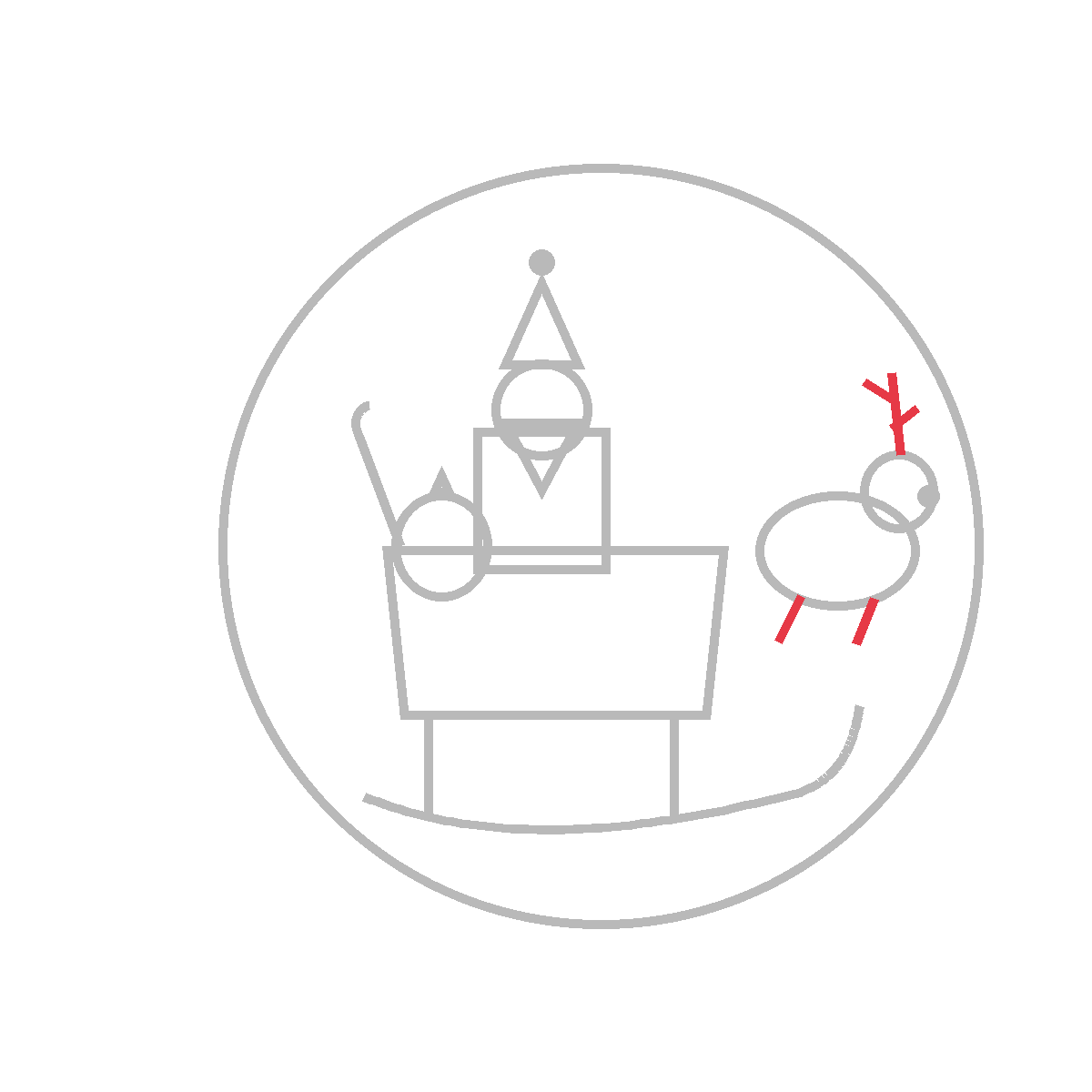 How to Draw Santa’s Sleigh — step 5
