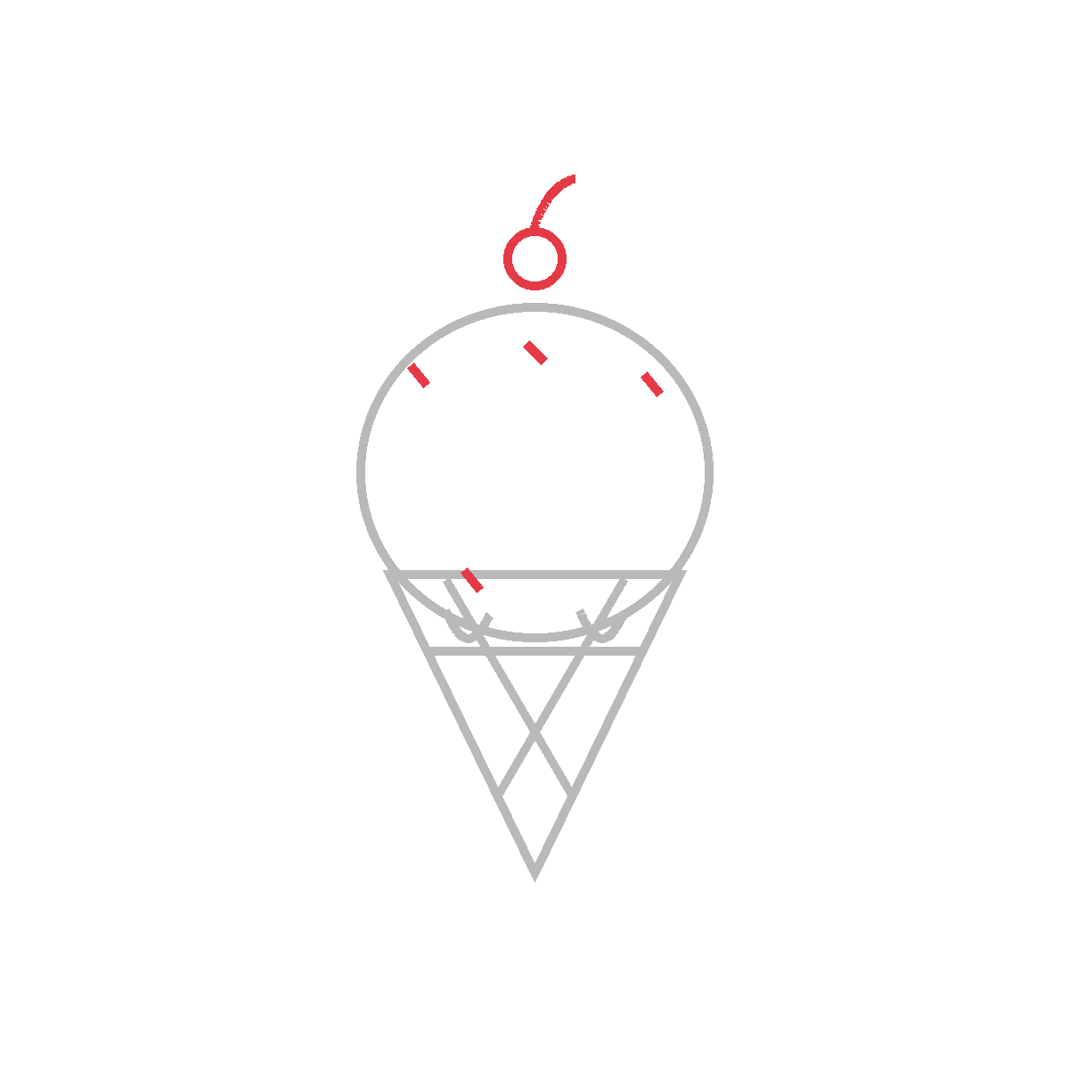 How to Draw an Ice Cream Cone — step 5