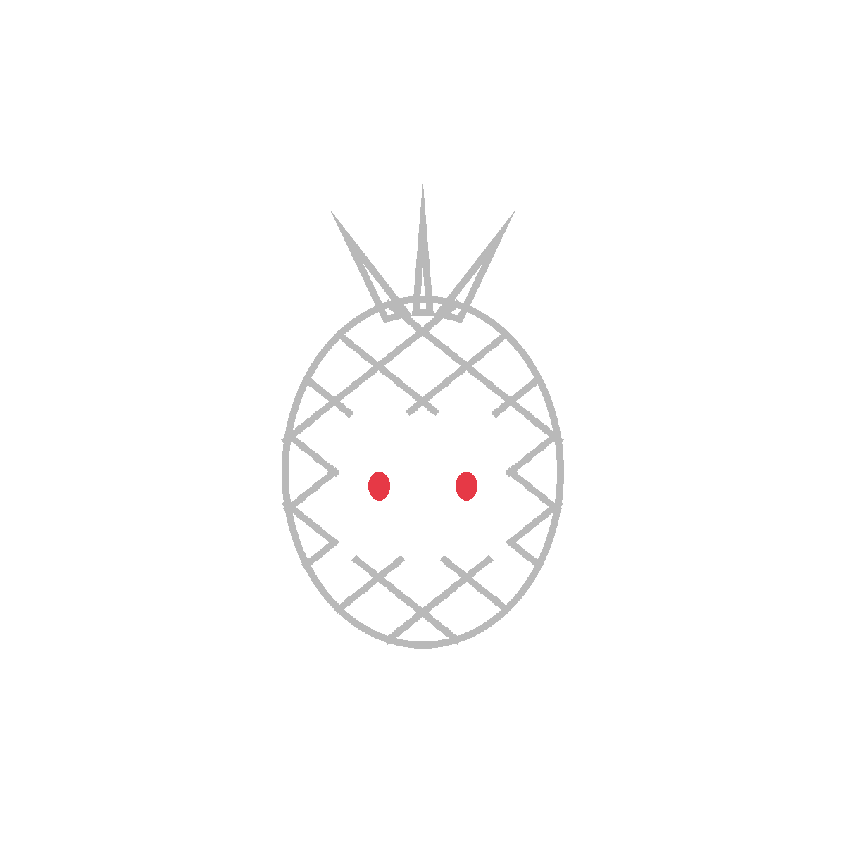 How to Draw a Pineapple — step 5